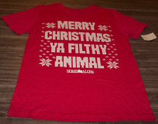 HOME ALONE MERRY CHRISTMAS YA FILTHY ANIMAL T-Shirt MENS SMALL NEW w/ TAG