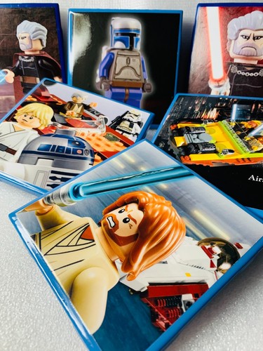 Star Wars Lego Ceramic Tile Coasters Handmade Upcycled Original Book Images #11 - 第 1/11 張圖片