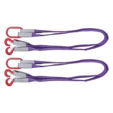 2 Pack 5 FT Lifting Slings Straps with Hooks 4409LBS Capacity Rigging Straps