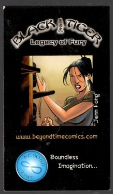 Comic Book - Black Tiger Legacy of Fury 2004 Beyond Time Comics Promotional Magn