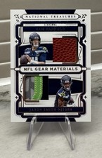 2025 Panini National Treasures NFL GEAR DUAL PATCH Smith-Njigba & Darnold /99 SP