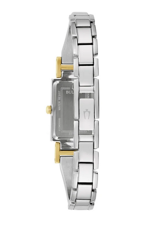 Bulova Classic Bangle Women\'s Two-Tone Stainless Diamond Quartz Watch 98P229 Bulova Classic 98P229 Diamond Two-Tone Stainless Steel Band  main image 3
