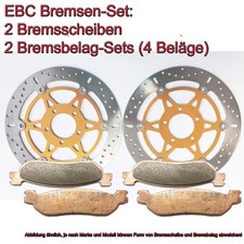 EBC Bremsen Set 2x MD3006X + 2x FA145HH f&uuml;r Suzuki RF 900 GSF 1200