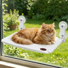 Cat Window Perch Bed,Foldable Kitty Windowsill Hammock Shelf Seat,Kitten Window