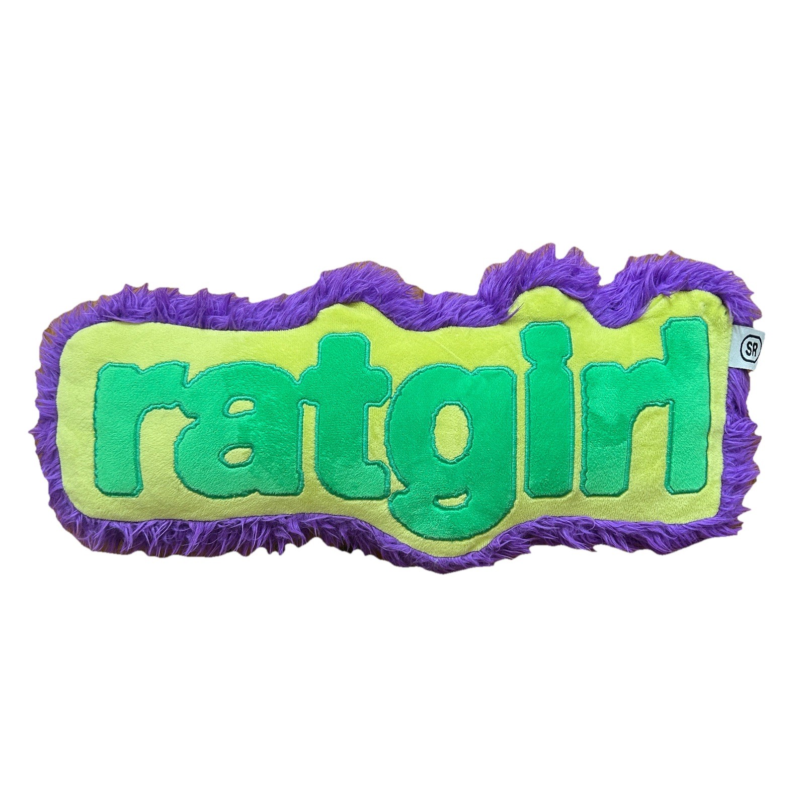 Stray Rats Green And Purple Pillow