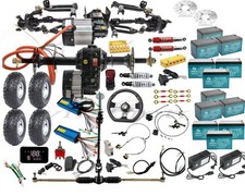 Complete 4 Wheel Drive Electric Bike 72V 1500W Motor 30/34/40" Rear Axle Trail