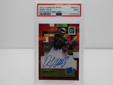 ONEIL CRUZ 2022 DONRUSS OPTIC RATED ROOKIE RED AUTOGRAPH! RC! #24/25! PSA 9!