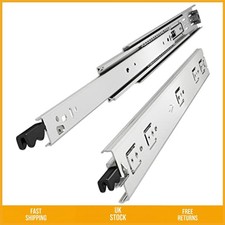 Image of Heavy Duty Locking Drawer Slides Full Extension Ball Bearing 400mm 1 Pair 68kg
