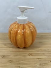 Otagiri Japan Hand Painted Pumpkin Soap Dispenser New Never Used Vintage