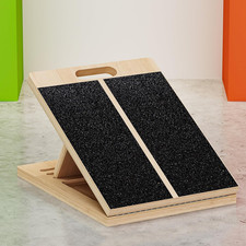 Slant Board for Calf-Stretching - Wooden Incline Wedge Stretcher for Squats, Foo