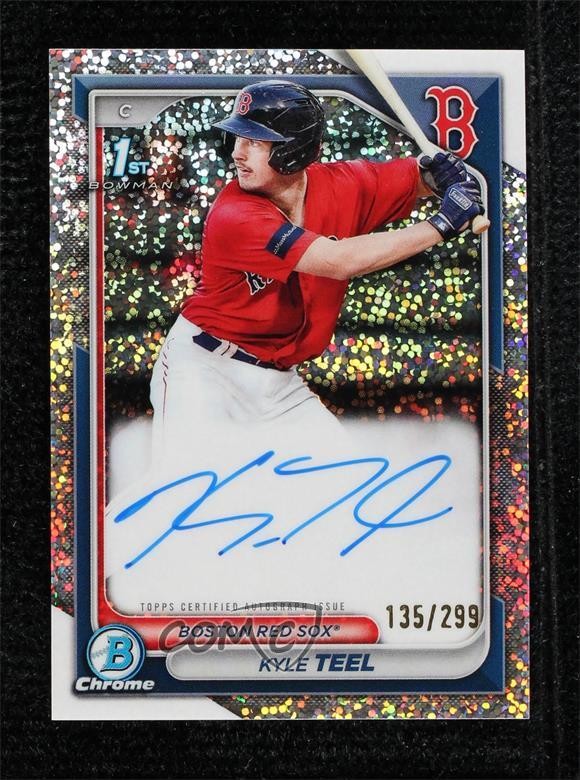 2024 Bowman Chrome Prospect Speckle Refractor /299 Kyle Teel #CPA-KT Auto 10no