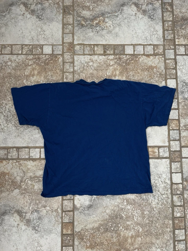 Vintage Y2k Italia Location T Shirt Blue Size Xl - Image 2 of 3