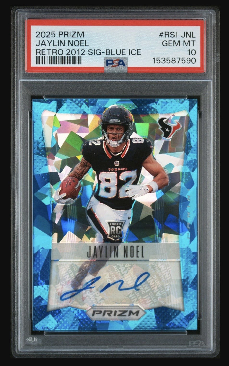 Jaylin Noel Panini Prizm Retro 2012 Signatures #RSIJNL Blue Ice