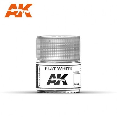 Real Color Acrylfarbe - Flat White 10ml von AK Interactive für Modellbauer