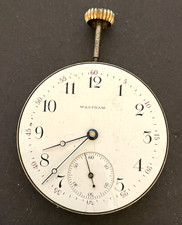Antique 1898 Waltham Model 1888 28 Pocket Watch Movement Running Ticks 16s 15j