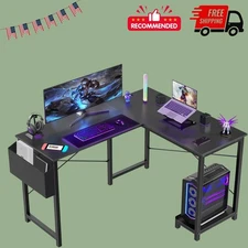 L Shaped Desk - Computer Desk Corner Desks Gaming Desk PC Table with CPU Stand S