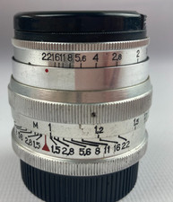 JUPITER 3 lens 50mm f1,5 Red P m39 mount 13 Blades Portrait Rangefinder Soviet