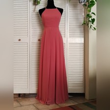 Lulu's Strapless Pink Maxi Prom Dress