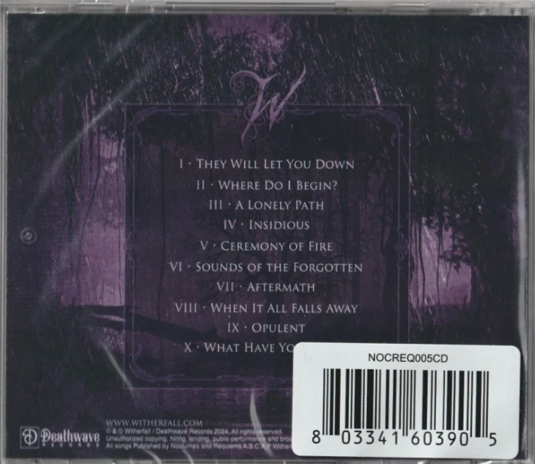 Witherfall - CD - Sounds of Forgotten - 2024 - NEUWARE! - Bild 2 von 2