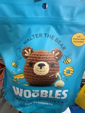 The Woobles Walter the Bear Crochet Kit  Hook For Beginners Yarn Craft Rare NEW