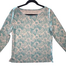 Vineyard vines women's Large performance Long sleeve swim summer tropical preppy
