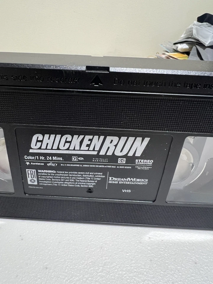Chicken Run original VHS video cassette - Image 4 of 4