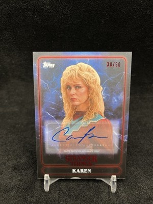 2025 Topps Stranger Things Cara Buono Karen /50 Autograph