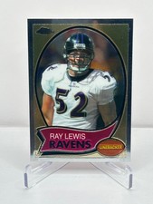 RAY LEWIS 2005 Topps Chrome Throwbacks #TB15 Insert Card Baltimore Ravens