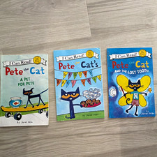 I Can Read My First Pete the Cat Book Lot of 3 Paperback Illustrated James Dean