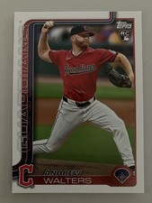 2025 Topps Series 2 #637 Andrew Walters (RC) Cleveland Guardians