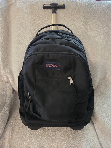 JanSport Driver 8 Rolling Backpack Wheeled Travel Bag - Black TN89