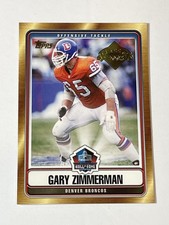 2008 Topps Football Hall of Fame - Gary Zimmerman - Denver Broncos