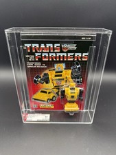 Bumblebee AFA 80 NM Graded New Sealed 1985 G1 Transformers Hasbro