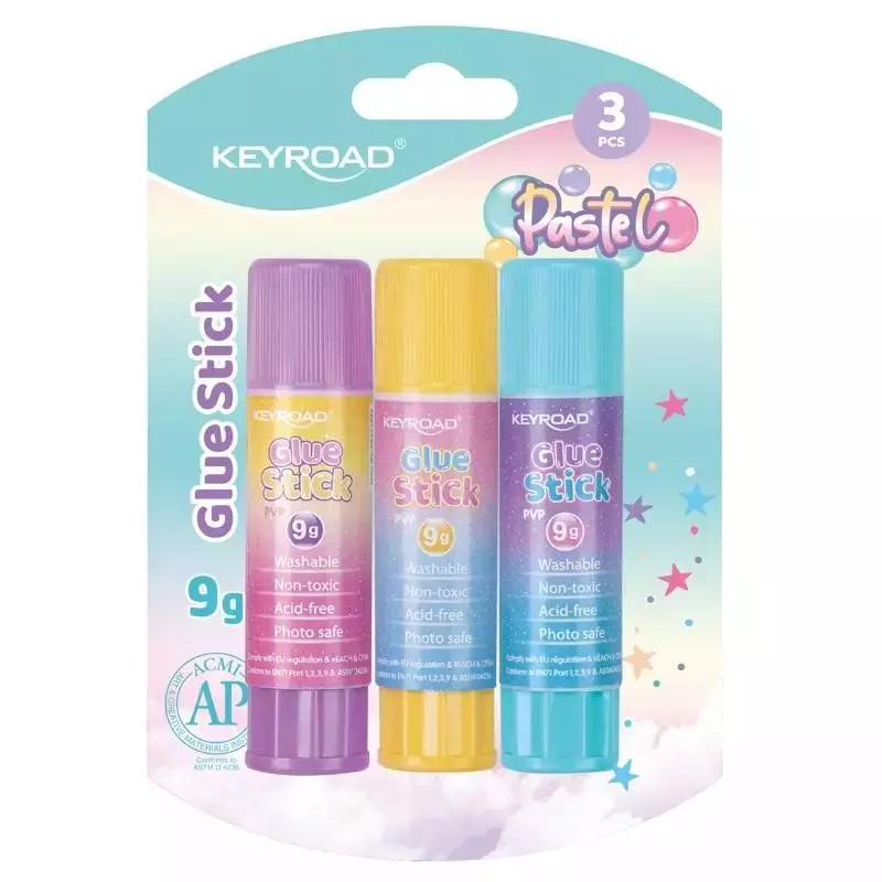 6941288742074 Klej w sztyfcie Pastel PVP 9g 3szt 2890₽