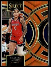 2024 Panini Select WNBA 139 Shakira Austin Wash Mystics Orange Prizm 118/125