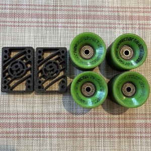 Vintage Sector 9 Wheels, Bearings And Risers