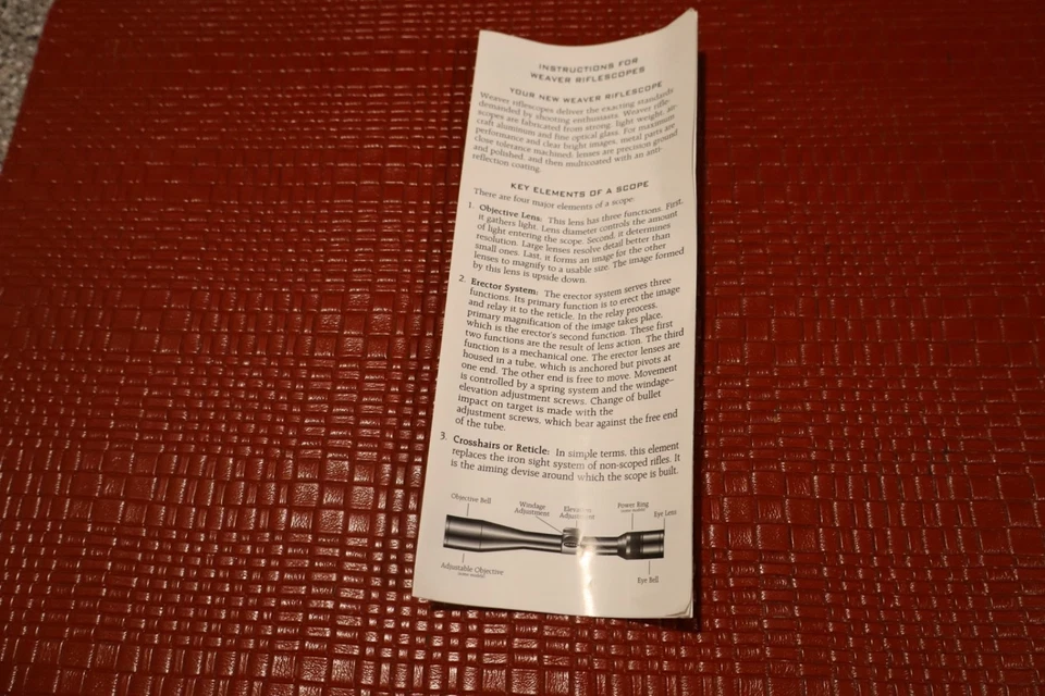 Mira para rifle Weaver Classic K6 modelo 6X38 849418 con anillos-caja-papeleo Japón Foto 3 de 4