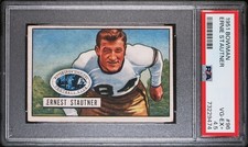 1951 Bowman #96 Ernie Stautner RC PSA 4.5 Pittsburgh Steelers HOF Boston College