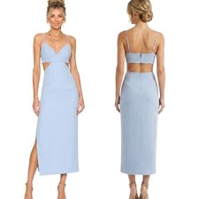 BARDOT Cut-out High Slit Midi Dress - Size 8