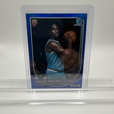 2025-26 Bowman Basketball Sion James RC Chrome Blue Refractor /150