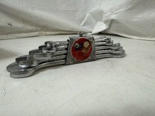 Vintage Sears Companion 5pc Open End Wrench Set Sae 516 To 34 With Holder