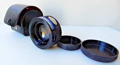 Zenith 2x Tele-Converter Lens Auto P Japan + original leather case + both caps