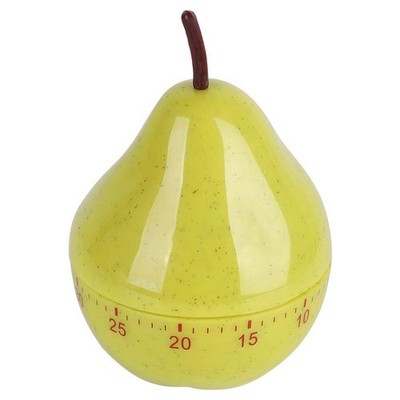 Cartoon Timer, pear Type Kitchen Mini Cute 60 Minutes Machine Yellow 