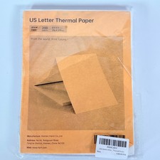 200 Sheets 8.5"x11"A4 Thermal Paper US Letter Size for M08F M834 MT800 PJ762