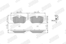 JURID Bremsbeläge Satz Hinten für BMW Z4 Roadster (E89) 573651J