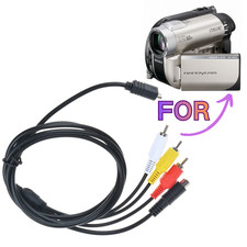 5ft AV Audio Video TV Cable Cord Lead for Sony Handycam DCR-DVD650/e/v Camcorder