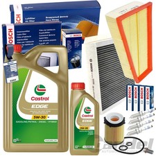 BOSCH FILTERSET+CASTROL 5W30  passend f&uuml;r MERCEDES A/B KLASSE W176 W246 GLA X156