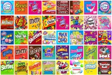 Candy Vending Machine Label Sticker Decal NON Nutrish 2.5"