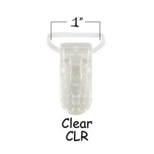 KAM Plastic Pacifier Suspender Toy Holder Mitten Alligators Clips - Clear