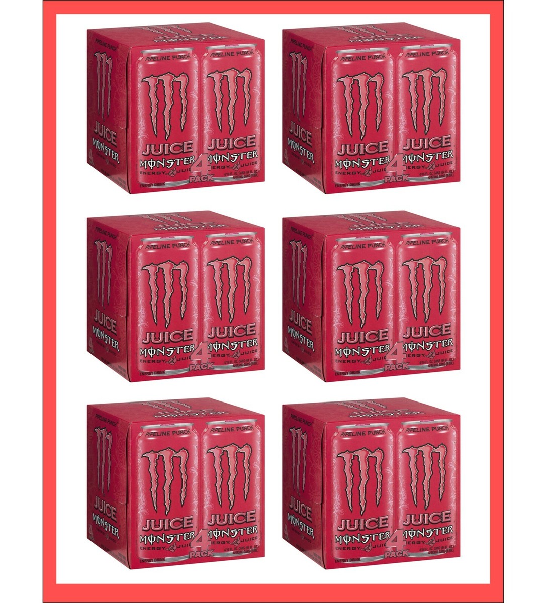Monster Energy Drink - Six 4Multipack Gift Set - Great For Friends